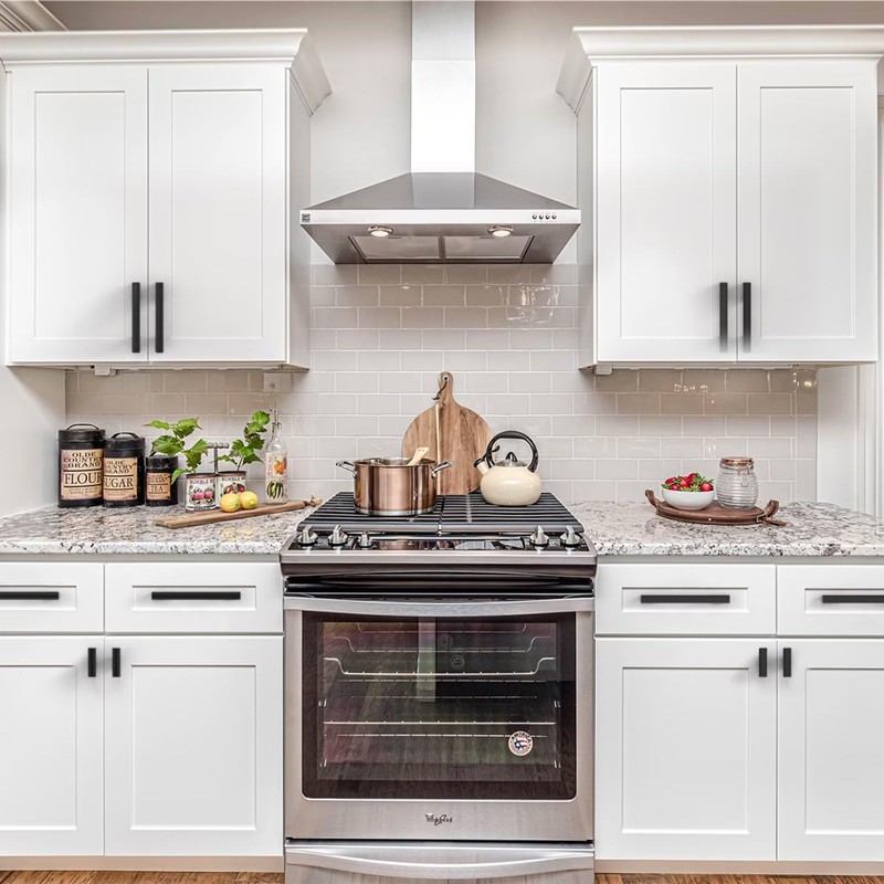 9BUILD 10 Pack 128mm Matte Black Kitchen Cabinet Handles -