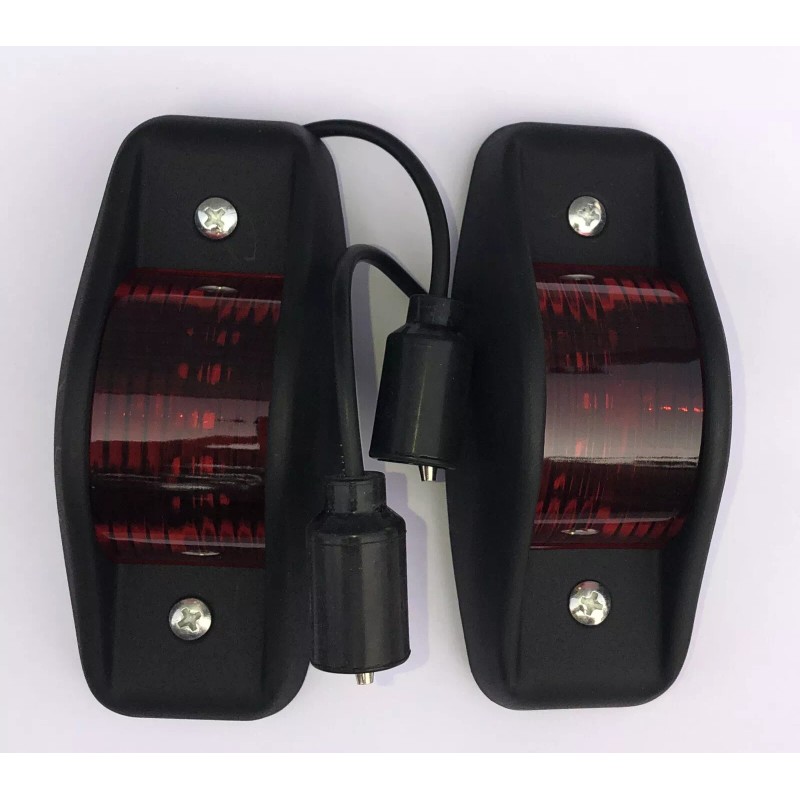 Unbranded 2PK 24V LED Military SIDE MARKER Light 5bulb BLK
