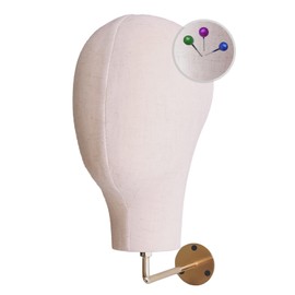 CHADWICK Mannequin Head Wall Mount, Hanging Wig Stand for Wigs, Hats and Glasses, Lash Mannequin Head, Hat Display Stand, Wig Holder for Multiple Wigs, Wig Storage Hanger, Cowboy Hat Rack