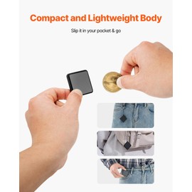 VEVOR Digital Voice Recorder, 128GB, Magnetic Voice Activated Recorder with Playback, 8730 Hours Recording, Fast USB Transfer, Noise Reduction, Audio Recording Device for Interviews Lectures Meetings