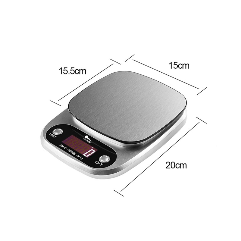 Uten Digital Kitchen Scales, White Letter Scales with Tare Function,