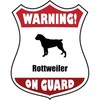CafePress Rottweiler On Guard Oval Sticker Oval Car Bumper Sticker