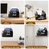 Niciksty Wood Desktop Mail Organizer, Mail Organizer Countertop with 6