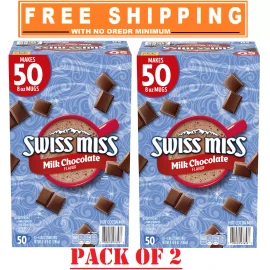 Swiss Miss 2- PACK of Swiss Miss Milk Chocolate Hot Cocoa Mix Packets, 50 ct.