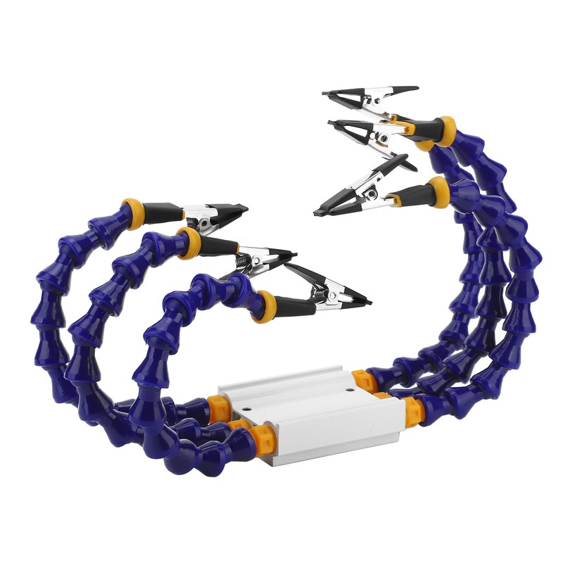 Soldering Helping Hands ABS Flexible Arm Aluminum Alloy Base Third