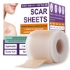 Silicone Scar Sheets,Silicone Scar Tape,Scar Tape for Surgical,C-Section,Tummy Tuck,Keloid(1.6"X 120"