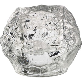 Kosta Boda Snowball Crystal Votive, 3.5" X 4.2"