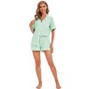 LUBOT 100% Cotton Pyjamas for Women Short Summer Sleepwear Pyjamas