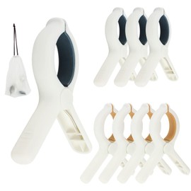 MITUKE Clothespins 8 Pieces Large Strong Laundry Pinch Futon Clip with Storage Bag Non Slip Laundry Clips for Household Laundry Supplies (8)