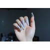 MISUD Glitter False Nails Extra Long Coffin Fake Nails Shiny