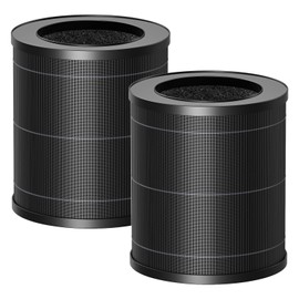 2 Pack MR2566 Filter Compatible with MORENTO MR2566 Air Purifi-er, 3-in-1 True HEPA Activated Carbon Pre-Filter, MR2566 Filter, Basic Version
