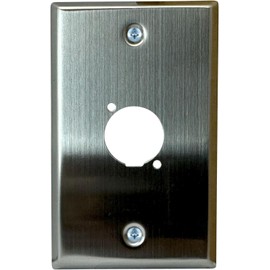 DIYTECH XLR Wall Plate Blank and XLR Panel Combo - Perfect for Professional Audio Setups in Studios, Theaters, and Conference Rooms - Easy to Install and Durable Design -1 Port Stainless Steel