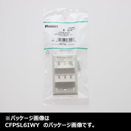 pandouitto Angled Face Plate, 6 Port, Off White cfpsl6iwy