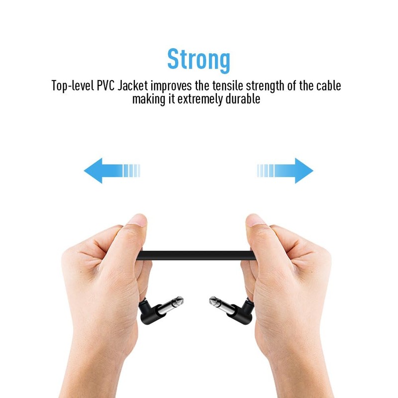 Shaevle 6 Inch Guitar Effect Pedal Patch Cables, Guitar Pedal