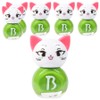 Bably Kids Nail Cat Sticker Type Children's Nail Polish, Green Ping, 6 Pieces / 바블리 키즈네일 냥이 스티커형식 어린이매니큐어, 그린핑, 6개