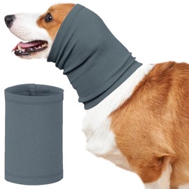 Soothing Earmuffs Headgear for Dogs Pets for Sounds Neck and Ear Warmers Hood Ear Covers (M, Blue)
