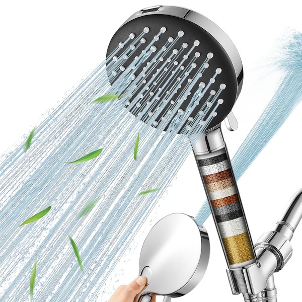 Shower Heads with Filters 7 Spray Mode High Pressure Shower