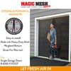 Magic Mesh Garage Door Screen, Black | Magnetic Closure, Breezy