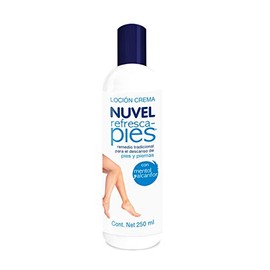 Nuvel Crema Refresca Pies, Remedio para Piernas y Pies Cansados, Relajante con Mentol y Alcanfor, 250 ml