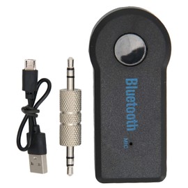 01 02 015 Adaptador para automóvil, Mini Adaptador de inalámbrico Operación Simple Adaptador de Auxiliar de 3,5 mm Receptor para automóvil para automóvil para el hogar