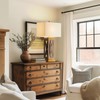 QiMH 31'' Rustic Table Lamp for Bedroom & Living Room,