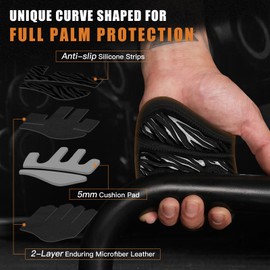 ATERCEL Gym Workout Gloves for Men Women, Weight Lifting Gloves with Full Palm Protection & Extra Grip, Breathable Exercise Gloves for Fitness Training Crossfit Sports Essentials