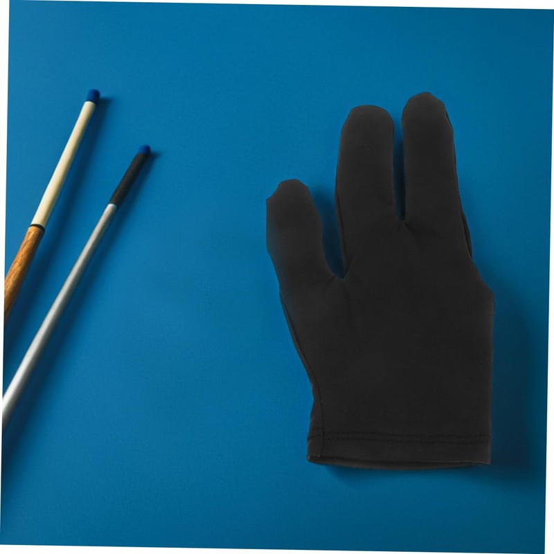 Kisangel 10pcs Lightweight Snooker Gloves for Men Women Finger Design
