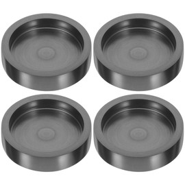 VILLCASE 4Pcs Round Graphite Ingot Molds 2 Inch Metal Casting Tool for Jewelry Making Metalworkers High Temperature Durable Graphite Mold for Smelting Various Casting Methods