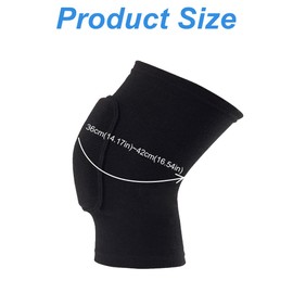 DDKY 2 Pack Knee Pads, Soft Knee Pads, Elastic Unisex Knee Pads, Indoor Sports and Outdoor Knee Pads, Suitable for Volleyball, Dance, Soccer, Volleyball, Basketball, Yoga and More