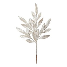 Vickerman Glitter Bay Leaf Artificial Christmas Spray in Gold (Set of 12)