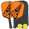 KIVIGOR Pickleball Paddles Set of 2, Carbon Fiber Surface, Polypropylene