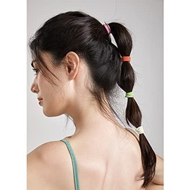 Dofash Hyper Elastic Hair Bobbles Ponytail Holder 4 mm x 5.5 Fow Women (Brown) Pack of 30