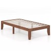 COSTWAY 14" Twin Size Modern Wooden Platform Bed Frame Bedroom