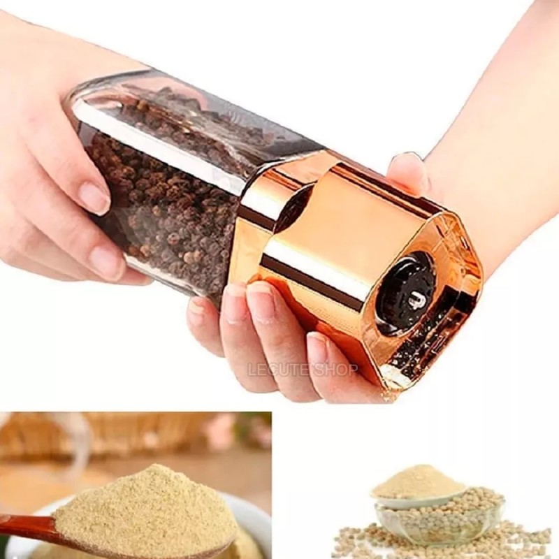 AMO-LADOR Molinillo Manual Pimienta Sal Especias Molino Cocina Moler 1