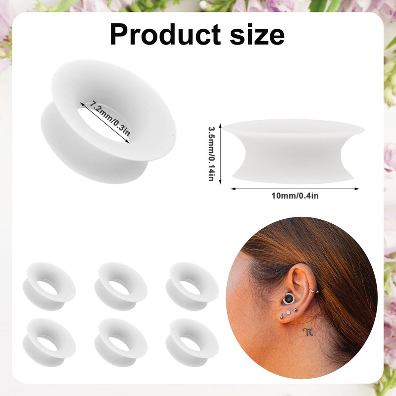12pcs Mute Style Pack for Earplugs, Silicone Quiet Ear Plugs