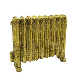 Melody Jane Dollhouse Ornament Victorian Radiator Antique Gold Miniature 1:12 Scale