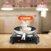 KOCASO 1200W Electric Infrared Single Burner, Electric Stove for Cooking,