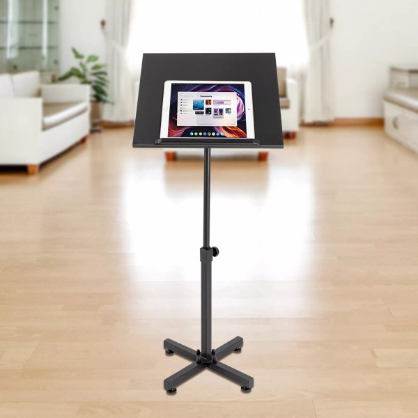 N/A Podium Lectern Presentation Height Adjustment Laptop Table Stand Tilting
