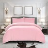 Pure Bedding Duvet Cover Twin [2-Piece, Baby Pink] - 1