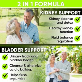 NutraPro Kidney Cleanse Detox & Repair and Bladder Support- Kidney Support Supplement for Kidney Restore with Chanca Piedra,Cranberry, Juniper Berries for Detox and Bladder Health.60 Day Supply.