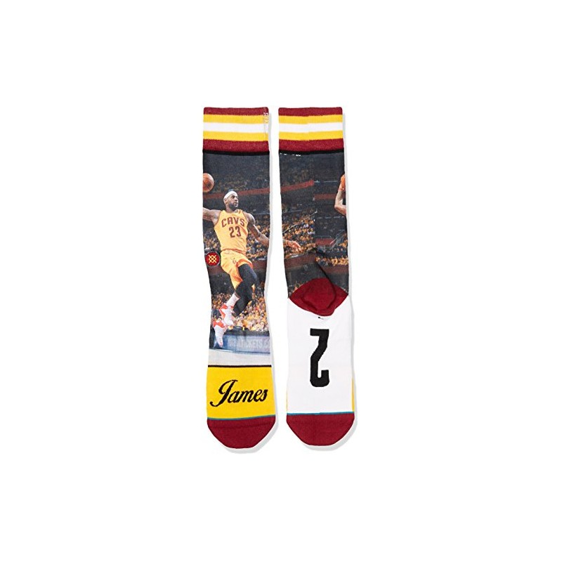 Stance King James Crew Calcetines para hombre, Amarillo, Sock Size:10-13/Shoe