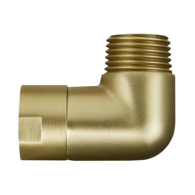 Solid Brass Shower Elbow Adapter for Shower Head, 90 Degree
