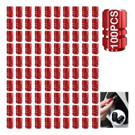 Generic 100pzs Tapones Para Llantas Aluminio Valvula Cubre Auto Moto