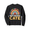 Cate Happy Birthday Rainbow Sweatshirt