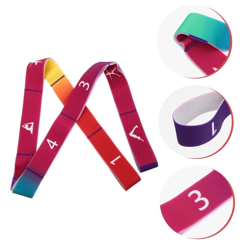 BIUDECO Elastic Training Band Resistance Band Handles Yoga Stretching Strap