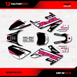 Factory EFX Black & Pink Shift Racing Graphics kit Fits 13-25 Honda Crf50 CRF 50 Decal