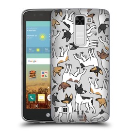 Head Case Designs Toy Fox Terrier Hunderassen Muster 13 Soft Gel Handyhülle Hülle kompatibel mit LG K7 K330 / Tribute 5