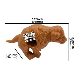 1 Funny Dog Poop Toothpaste Dispenser, Dog Butt Toothpaste Cover Squeezer, Children's and Adult Bathroom Accessories, Novel Gift Suitable for Various Toothpaste Mouths