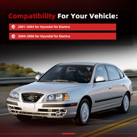 cciyu Black Interior Door Handle Set - Driver Left (1pc) | Compatible with 2001-2006 for Hyundai Elantra | Replaces Part Numbers 826102D000AX, 826102D000CA | Sturdy & Hassle-Free Installation