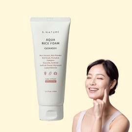 S-Nature Aqua Rice Mildly Acidic Cleansing Foam 160ml / 에스네이처 아쿠아 라이스 약산성 클렌징폼 160ml
